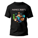 Camiseta Basica Minecraft Infantil