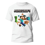 Camiseta Basica Minecraft Infantil