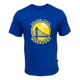 Camiseta Basquete Nba Golden State Masculino Azul Original