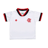 Camiseta Bebe Flamengo Branca