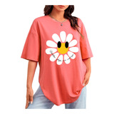 Camiseta Blogueira Estampada Desenho