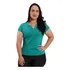 Camiseta Blusa Bata Manga Curta Feminina Plus Size C/ Botão 