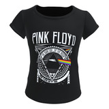 Camiseta Blusa Feminina Banda Pink Floyd Kids Rock 