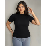 Camiseta Blusa Feminina Canelada