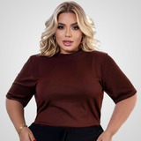 Camiseta Blusa Feminina Plus