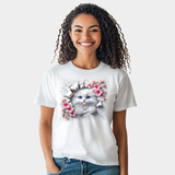 Camiseta Blusa Gato Lindo