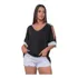 Camiseta Blusinha Feminino Bata Vazada Charmosa Para O Verao