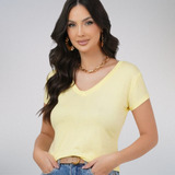 Camiseta Blusinha Gola V