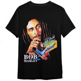 Camiseta Bob Marley Unissex Preta