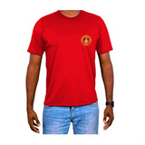 Camiseta Bombeiro Civil Vermelha Uniforme Uso Profissional