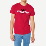Camiseta Bordada Hollister Masculina