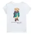 Camiseta Branca Polo Bear Scarf Ralph Lauren - Bebê Menina