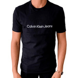 Camiseta Calvin Klein Embossed Original - Preto