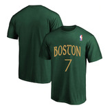 Camiseta Camisa Algodão Boston Celtics 7 Basquete Estampado