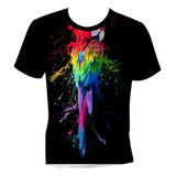 Camiseta Camisa Arara Vermelha