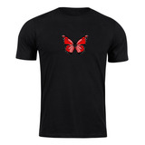 Camiseta Camisa Butterfly Red