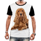 Camiseta Camisa Cachorros De Raça Cocker Orelhas Filhotes 2