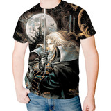 Camiseta Camisa Castlevania Dracula Game Jogo Ps1 Retrô Full