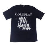Camiseta Camisa Coldplay Preta Viva La Vida Banda Indie Pop