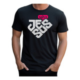 Camiseta Camisa Cristã Gospel 100 Algodão Jesus Salva