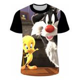 Camiseta camisa Desenho Frajola