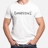 Camiseta Camisa Estampa Banda Evanescence Rock 100% Algodão