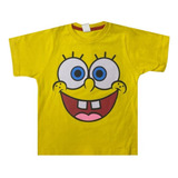 Camiseta Camisa Infantil Bob Esponja 100% Algodão