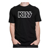 Camiseta Camisa Kiss Banda De Rock Música Estampa Em Relevo