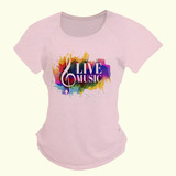 Camiseta Camisa Live Music