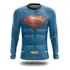 Camiseta Camisa Manga Longa Infantil Frio Superman Heroi 02