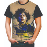 Camiseta Camisa Maradona Argentina Futebol Boca Juniors Hd04