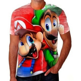 Camiseta Camisa Mario Bros Super Mario Jogo Nitendo Game