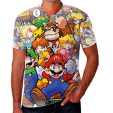 Camiseta Camisa Mario Jogo