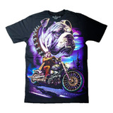 Camiseta Camisa Moto Rottweiler