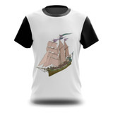 Camiseta Camisa Navio Pirata