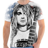 Camiseta Camisa Nirvana Kurt Cobain Banda De Rock 