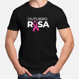 Camiseta Camisa Outubro Rosa Feminina Masculina Algodão Md3