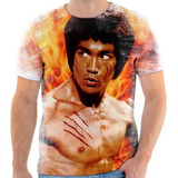 Camiseta Camisa Personalizada Bruce Lee Luta 2