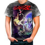 Camiseta Camisa Personalizada Gorillaz