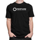 Camiseta Camisa Portal Aperture Ciência Laboratório Estampa 