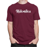 Camiseta Camisa Professor Matemática Aluno Exatas Curso 