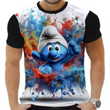 Camiseta Camisa Smufs Desenho