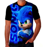 Camiseta Camisa Sonic Filme