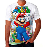 Camiseta Camisa Super Mario Bros World Jogo Envio Rapido 02