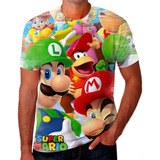 Camiseta Camisa Super Mario