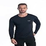 Camiseta Camisa Térmica Masculina Proteção Solar Uv 50+ Manga Longa Dry Fit (br, Alfa, M, Regular, Vermelho)