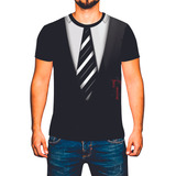 Camiseta Camisa Terno Gravata Smolking Blaser Masculina 2