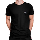Camiseta Camisa Tesla Motors Elon Musk Holográfico Pandesivo