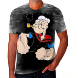 Camiseta Camisa Top Marinheiro Popeye Olívia Palito Brutus 3