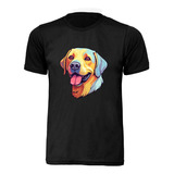 Camiseta Camisa Tshirt Cachorro Labrador Unissex Algodão 